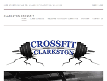 Tablet Screenshot of clarkstoncrossfit.com